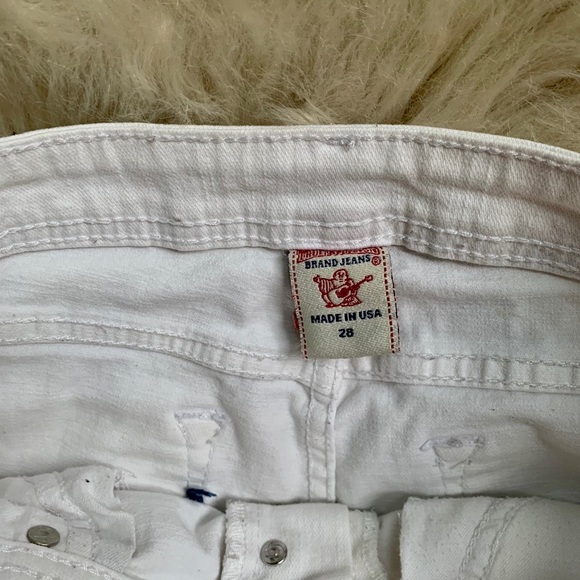 True Religion white denim shorts - Picture 5 of 6